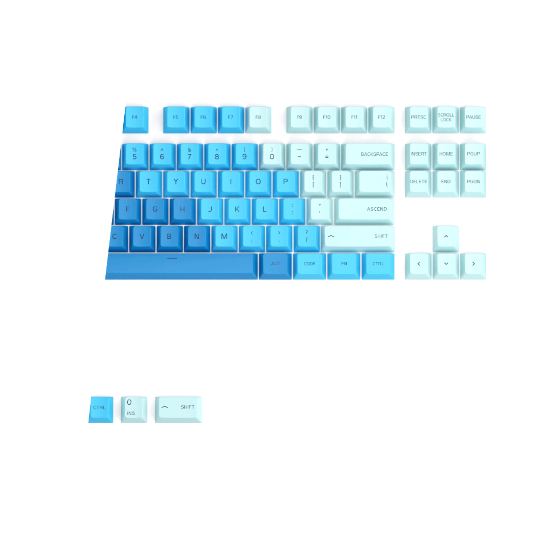 купить Набор кнопок на клавиатуру Glorious GPBT Keycaps Carribean Ocean (GLO-KC-GPBT-CO) в Алматы