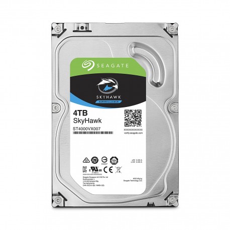 купить Жесткий диск для видеонаблюдения 4Tb Seagate SkyHawk SATA3 3.5* 64Mb ST4000VX007. Диски выдерживают высокие рабочие нагрузки, отличаются низким энергопотреблением и рассчитаны на работу с сетевыми видеорегистраторами, благодаря чему работают дольше и в Алматы