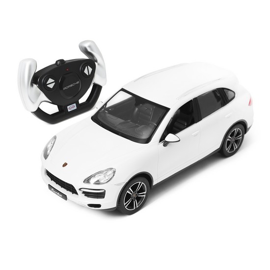купить Радиоуправляемая машина, RASTAR, 42900W, 1:14, Porsche Cayenne Turbo, Пластик, 40 Mhz, Белый в Алматы