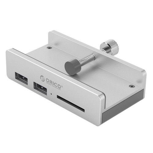 купить USB Хаб ORICO MH2AC-U3-SV-BP <USB3.0 Type-A х 2, SD х 1, 100cm, 89*46*23mm> в Алматы