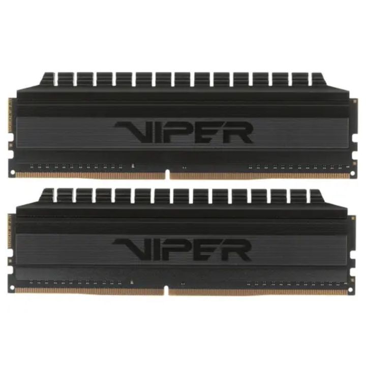 купить Модуль памяти Patriot Viper 4 Blackout, PVB416G300C6K, DDR4, DIMM, 16Gb, KIT, 2x8Gb, 3000Mhz, CL16 в Алматы