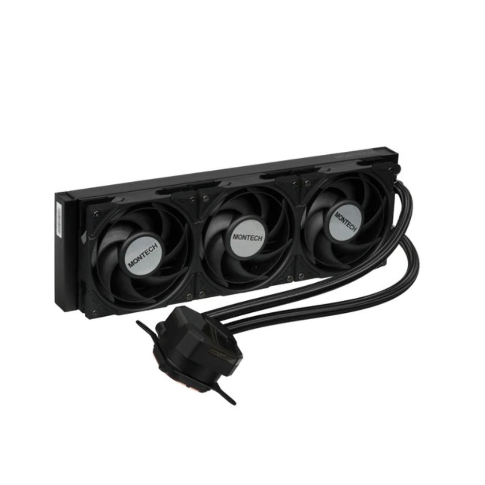 Купить Водяное охлаждение для CPU Montech HyperFlow Silent 360 (B) TDP 350W 3x120 115x-1851/AM3-AM5 Black в Алматы