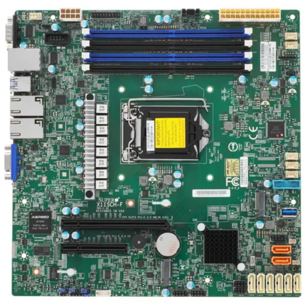 купить Системная плата Supermicro MBD-X11SCH-F-O в Алматы