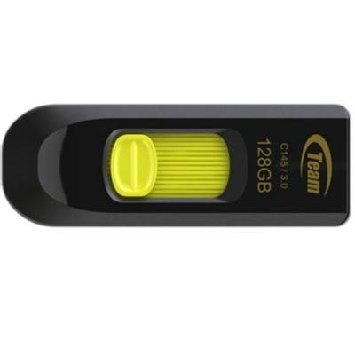купить Устройство хранения данных USB 3.0 Flash Team Group C145, 128Gb , черный/желтый, TC1453128GY01 в Алматы