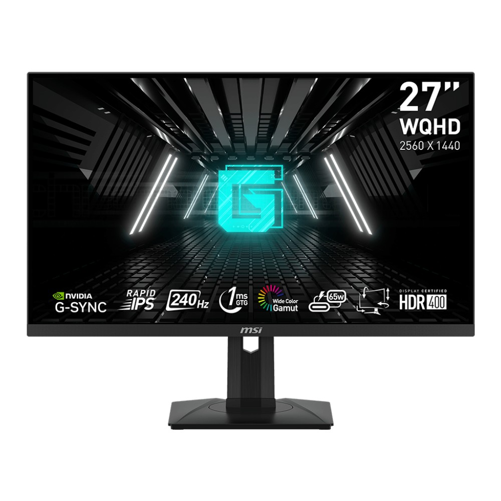 купить Монитор 27" MSI G274QPX Rapid IPS 2560x1440 240Hz 1ms 400cd/m 100млн:1 1xDP 2xHDMI 1xUSB-C в Алматы
