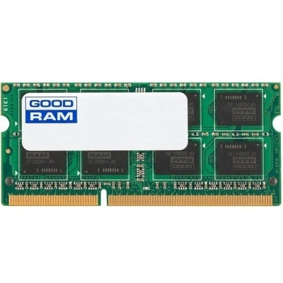 купить Оперативная память для ноутбука 4Gb DDR3 1600Mhz GOODRAM SODIMM PC3-12800 CL11 1.35V GR1600S3V64L11S/4G в Алматы