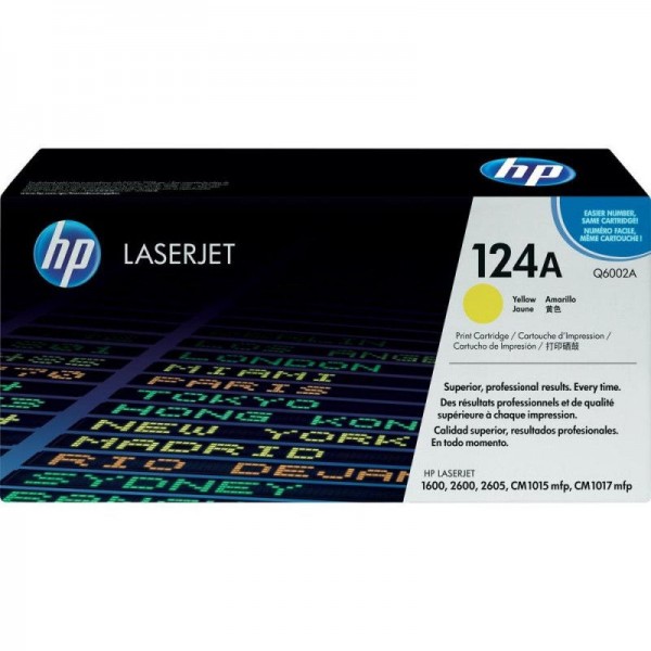 купить Картридж лазерный HP Q6002A Желтый На 2000 страниц (5% заполнение) для HP LaserJet 1600/2600n/2605 в Алматы