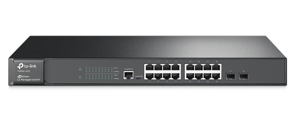 купить TP-Link T2600G-18TS(UN) JetStream 16-портовый гига-ный упра-мый коммутатор 2 уровня с 2 SFP-слотами /  в Алматы