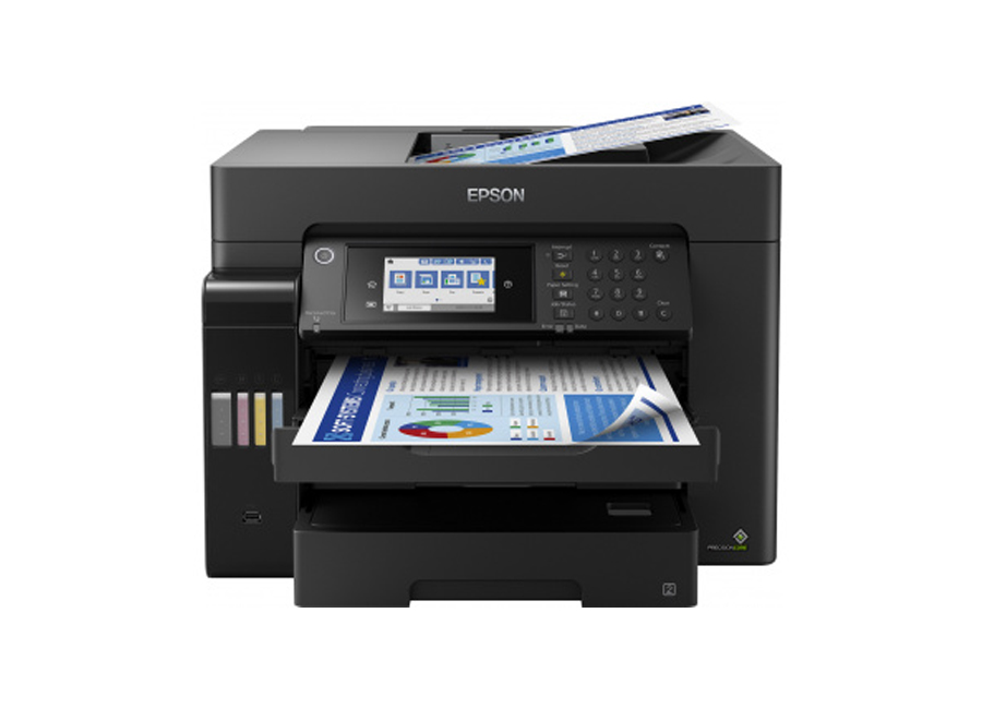 купить Струйное цветное МФУ Epson L15160 C11CH71404 А3+, до 32 стр/мин, сканер А3, fax, WIFI, Ethernet, Duplex в Алматы