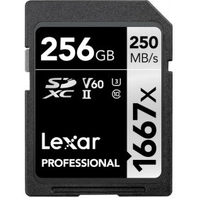 купить LEXAR 256GB Professional 1667x SDXC UHS-II cards, up to 250MB/s read 90MB/s write C10 V60 U3 EAN: 843367114962 в Алматы
