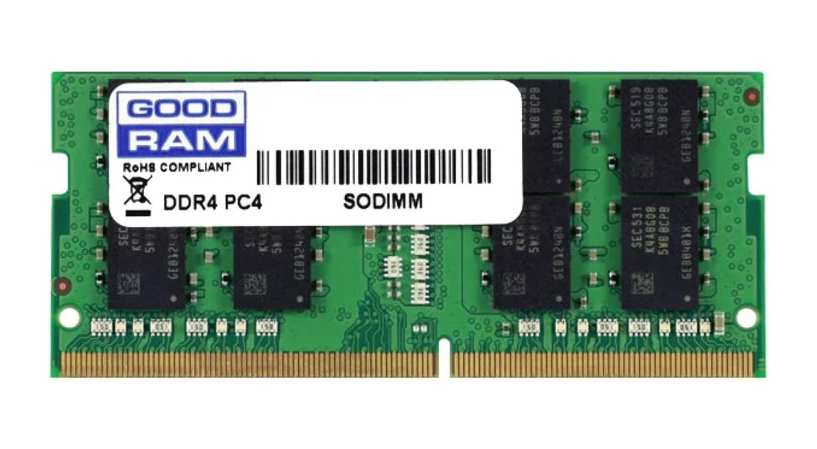 купить Оперативная память для ноутбука 16GB DDR4 2400Mhz GOODRAM PC4-19200 SO-DIMM 1.2V GR2400S464L17/16G в Алматы