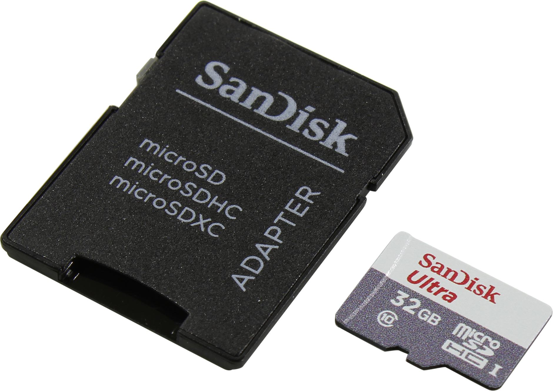 купить SanDisk Ultra Light microSDHC + SD Adapter 32GB 100MB/s Class 10 в Алматы