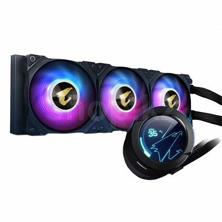 купить Жидкостное охлаждение AORUS WATERFORCE X360, 3x120mm ARGB Fan, 800-2500rpm, LCD Display в Алматы
