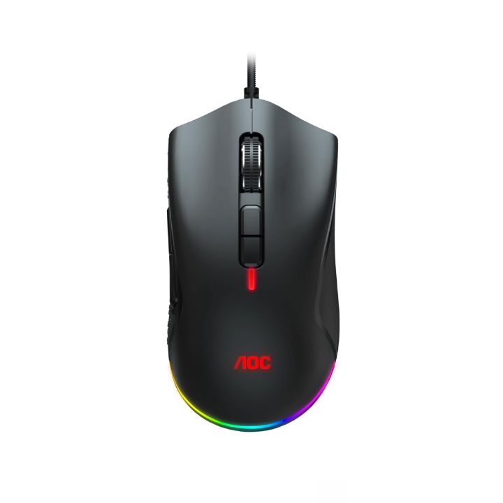 купить Мышь игровая AOC GM530B 7 кн. 16000 dpi, USB2.0 кабель 1.8 м Черный GM530B в Алматы