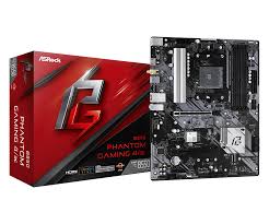 купить AMD AM4 B550 ASRock 4DDR3200 6SATA 2M.2 Raid 7USB3.2 2USB2.0 Glan 2PCIex16 PCIex1 HDMI ATX (B550 PHANTOM GAMING 4) в Алматы