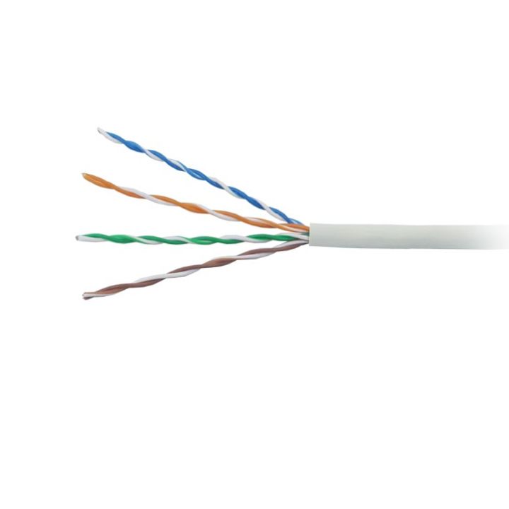 купить Hyperline UUTP4-C5E-S24-IN-PVC-GY-305 (305 м) Кабель витая пара, неэкранированная U/UTP, категория 5 в Алматы