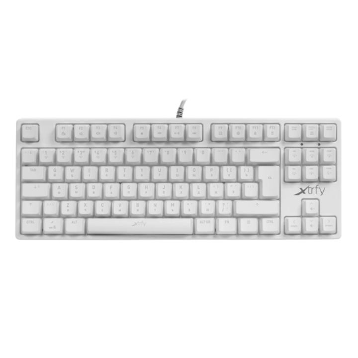 купить Клавиатура игровая/Gaming keyboard Xtrfy K4 TKL RGB Kailh Red, RU, White в Алматы