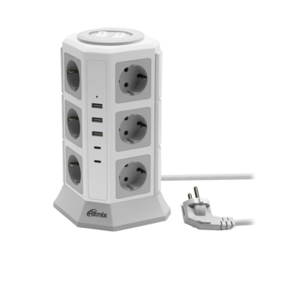 купить Сетевой фильтр Ritmix RM-2123C белый&nbsp;80003366 в Алматы