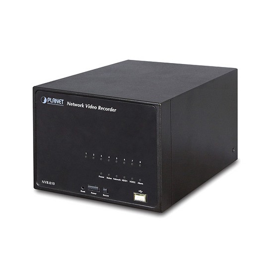 купить Сетевой видеорегистратор, Planet, NVR-810, 1 порт 10/100/1000 Мбит/с RJ-45    2 порта USB 2.0 в Алматы