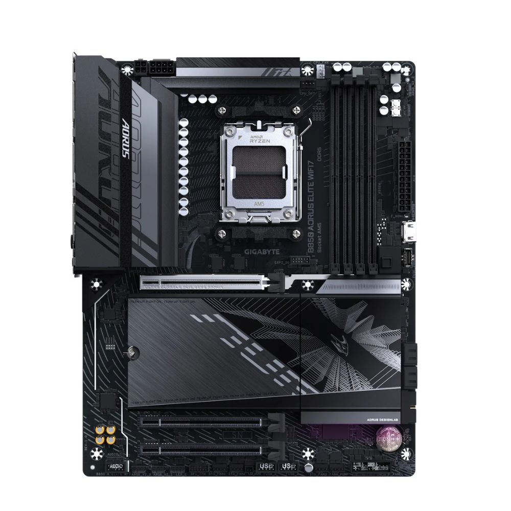 Купить Матплата Gigabyte B850 Aorus Elite WiFi7, AM5, ATX, 4DDR-5, 3xPCI-Ex16, 4SATA, 3xM.2, HDMI, DP,19USB в Алматы