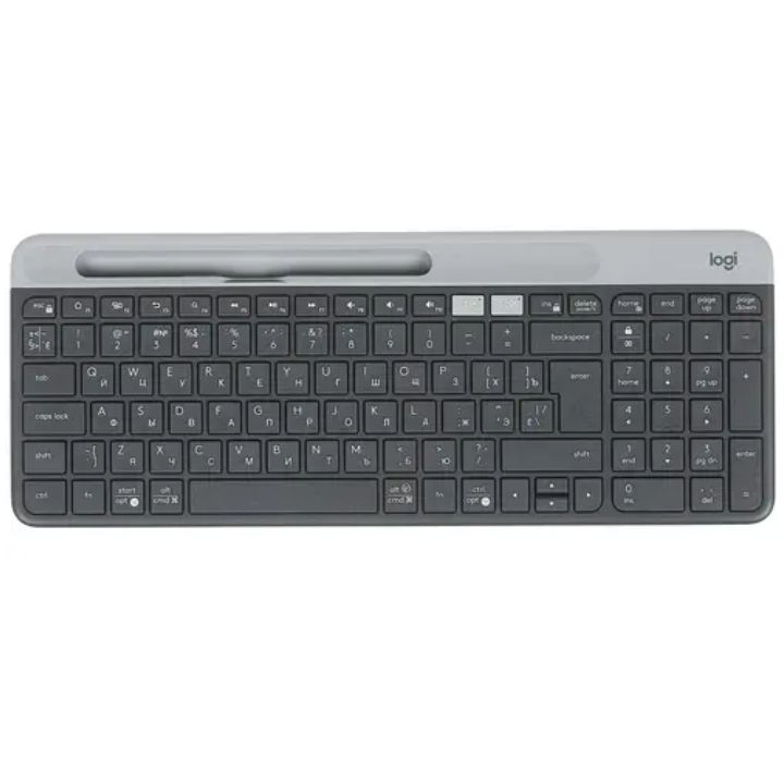 купить LOGITECH K580 Wireless Slim Multi-Device Keyboard - GRAPHITE - RUS в Алматы