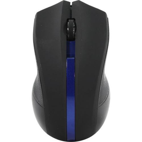 купить Мышь Oklick 615MW черный/синий оптическая (1000dpi) беспроводная USB (2but) в Алматы