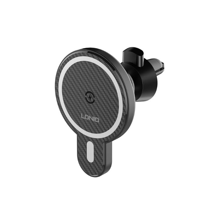 купить Автомобильный держатель для телефона LDNIO Magnetic MA20 15W Беспроводная зарядка Магнитный Чёрный в Алматы