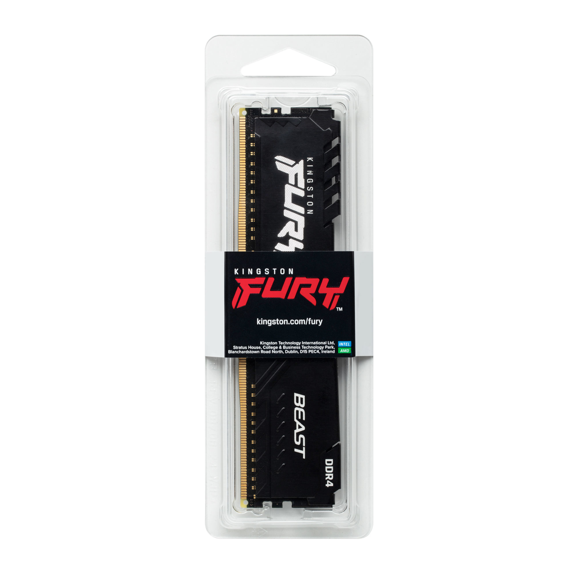 купить Модуль памяти Kingston Fury Beast KF432C16BB/8 DDR4 DIMM 8Gb 3200 MHz CL16 в Алматы