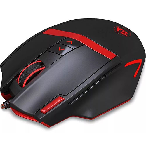 купить Мышь проводная игровая лазерная Redragon Mammonth (черный) USB, 7кнопок, 50 - 16 400 dpi, НОВИНКА!                                                                                                                                                         в Алматы