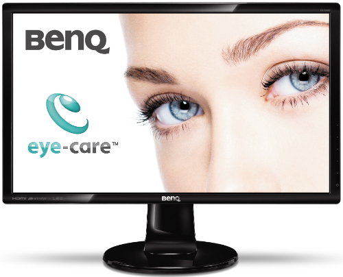купить Монитор с тонкой рамкой и встроенными колонками и 2мс 24* BenQ GL2460HM TN 250кд/м2 2мс GTG 1000:1 12М:1 16:9 1920x1080 D-Sub+ DVI+ HDMI+ Выход на наушники+ Линейный вход, Угол обзора 170/160,  Колонки 2х1Вт BLACK                                      в Алматы