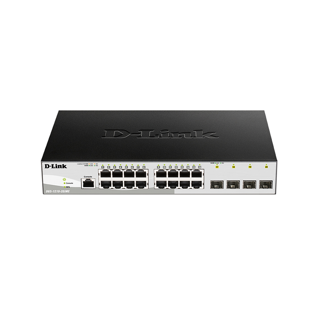 купить D-Link DGS-1210-20/ME/A1A  WebSmart коммутатор  16 портов 10/100/1000  + 4SFP /  в Алматы