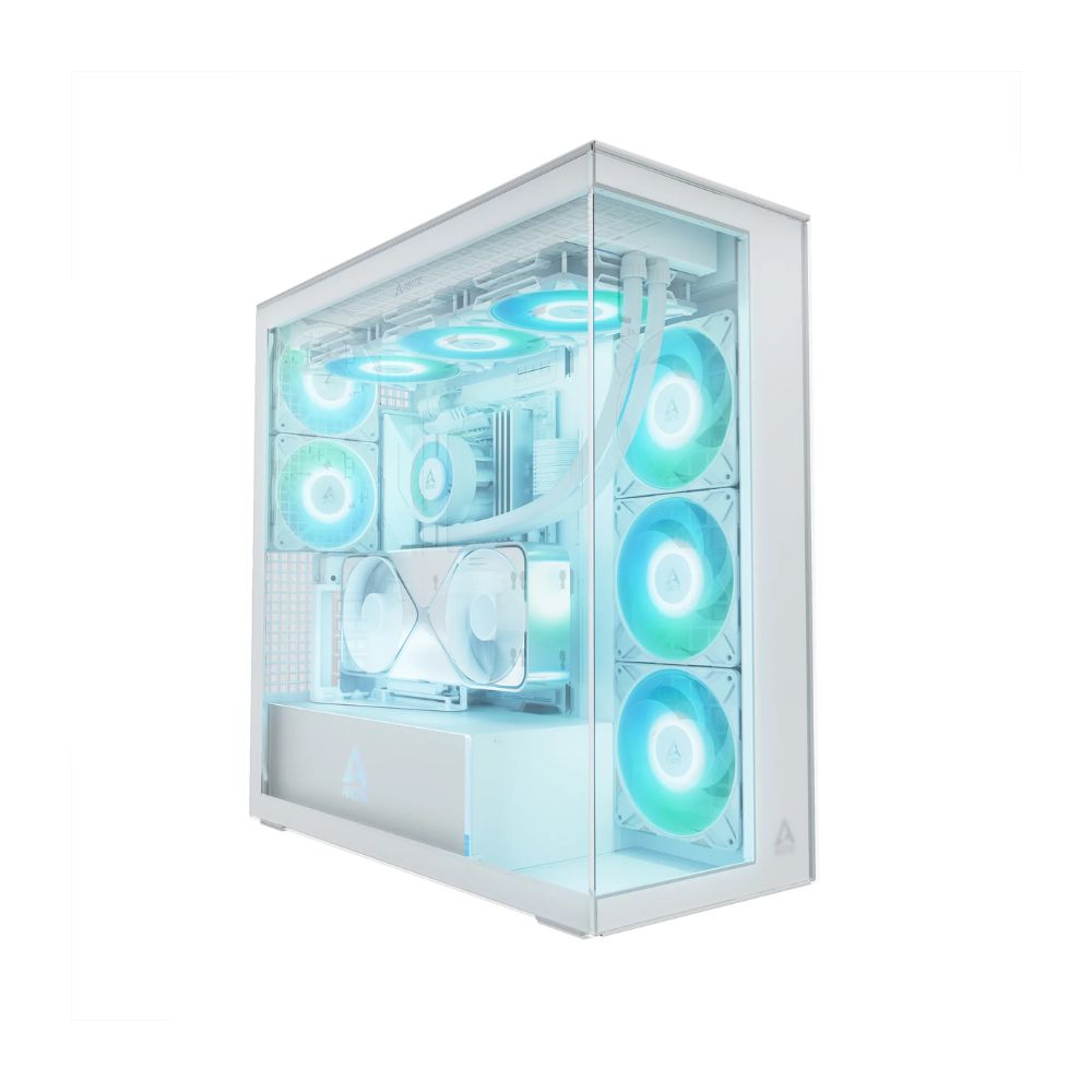 купить Компьютерный корпус Arctic Xtender White(Clear Glass), 5 ARGB FAN, USB-C, 2xUSB-A, E-ATX в Алматы