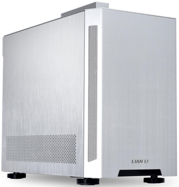 купить Корпус Lian Li TU-150, Mini-Tower Chassis, ITX, 1x3,5*, 2x2,5*, 3 слота расширения, USB3.1 Type Cx1, USB3.0 x2, HD Audio, цвет - серебро, без блока питания. Алюминий. Боковая стенка - Заколенное стекло.  в Алматы