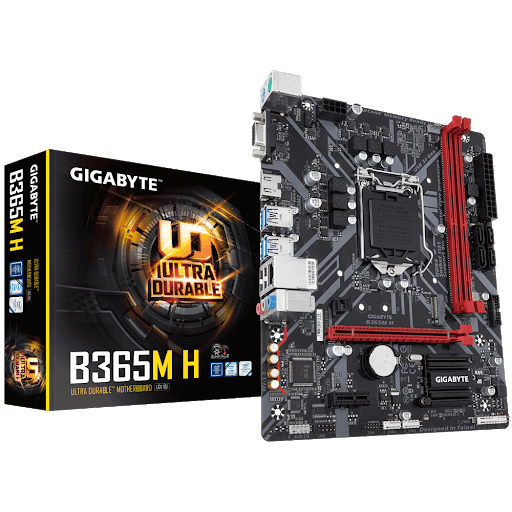 купить Материнская плата GIGABYTE B365M H  LGA1151 B365  PCI-E Dsub+HDMI GbLAN SATA MicroATX 2DDR4 в Алматы