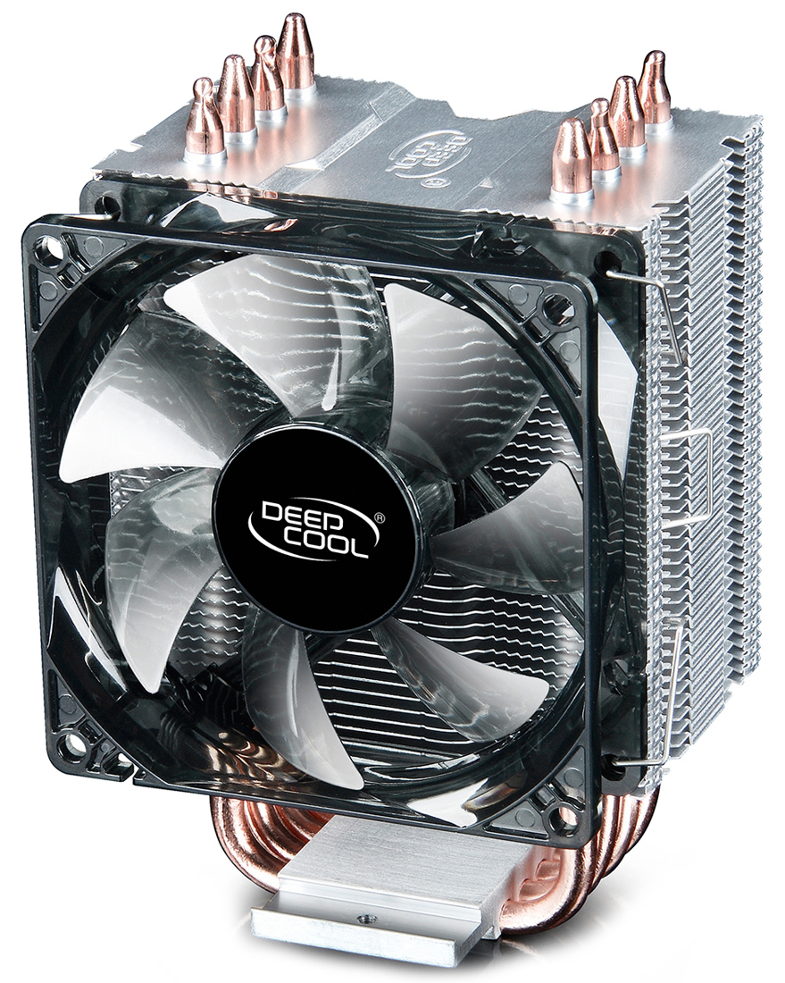 купить Кулер для процессора, Deepcool, GAMMAXX C40 DP-MCH4-GMX-C40P, Intel 2011/1366/115х и AMD AM4/AM3 /AM3/AM2 /AM2/FM2 /FM2/FM1, 130W, 92мм, 500- 2000±10% об/м, 33 CFM,  ?23.9 dB(A), 4pin, 92х83.8х137мм, Чёрный в Алматы