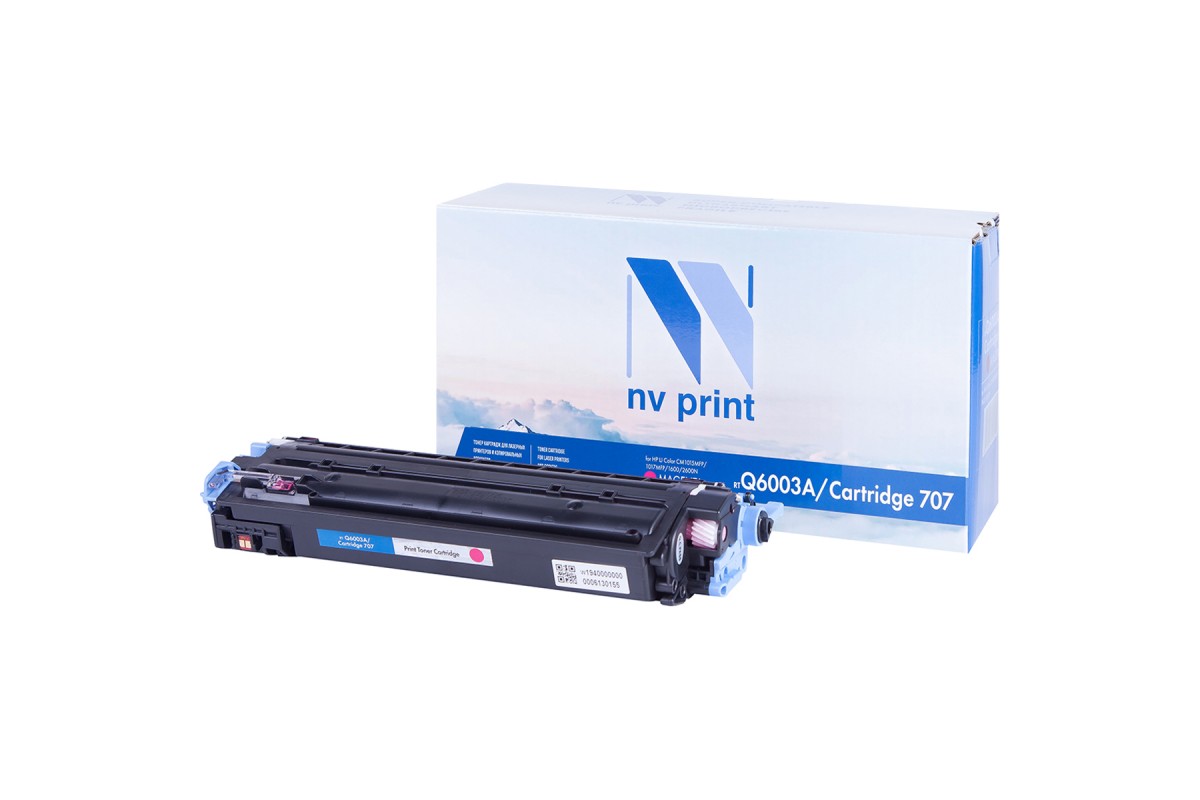купить Картридж NVP совместимый HP Q6003A/Canon 707 Magenta для LaserJet Color 1600/2600n/2605/2605dn/2605dtn/Canon i-SENSYS LBP-5000/5100 (2000k)                                                                                                                в Алматы