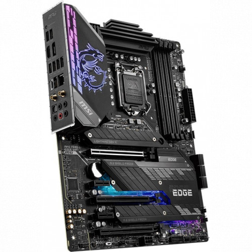 купить Материнская плата MSI MPG Z590 GAMING EDGE WIFI LGA1200 iZ590 4xDDR4 6xSATA3 RAID 3xM.2 HDMI DP ATX в Алматы