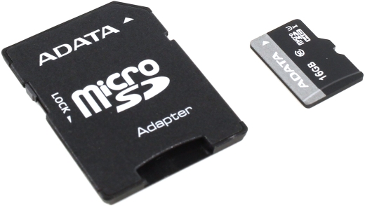 купить ADATA microSDHC,16 Gb,UHS-I Class 10 + SD adapter /  в Алматы