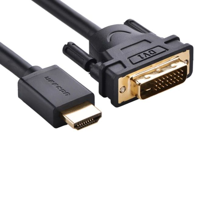 купить Кабель UGREEN HD106 HDMI to DVI Cable 2m (Black), 10135 в Алматы