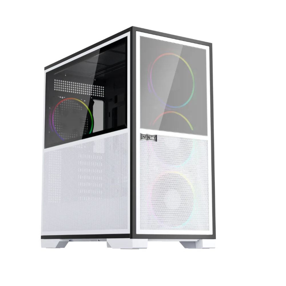 Купить Корпус 1Stplayer Infinite IF8, midi Tower, E-ATX, m-ITX, White, 3x3.5*/3x2.5*, 2xUSB, USB-C в Алматы