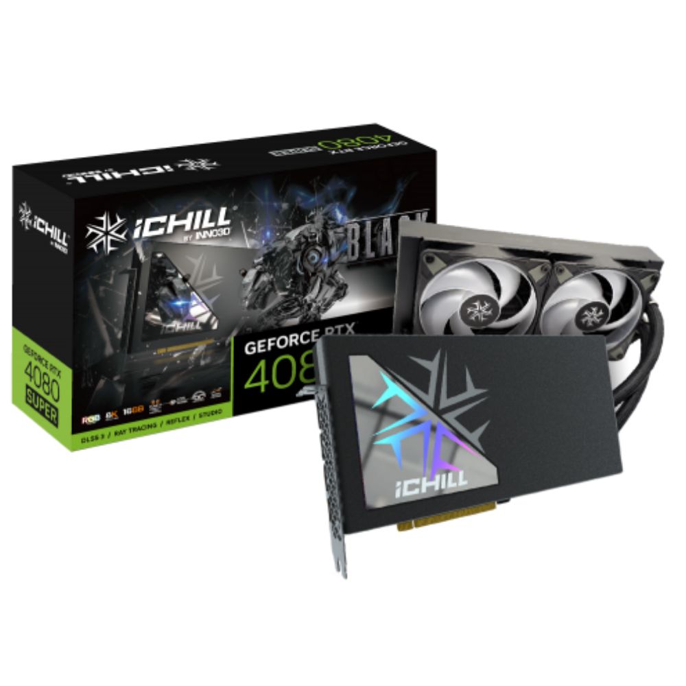купить Видеокарта Inno3D GeForce RTX4080 SUPER ICHILL BLACK 16G C408SB-166XX-18700006 в Алматы