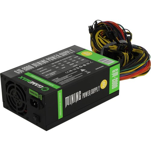 купить БП 2000W Gamemax GM-2000 2x8CM(7000RPM,56dBA) КПД 87% соответствие 80PlusGold сертификата (Реальные 2000 Ват с розетки) Кабели: 20+4P 4+4P ATX 5*IDE 9*SATA 9x2*PCI-E6+2P FAN2x8CM  (Данный блок питания формата ATX Tower Case, подходит в TOWER корпуса  в Алматы