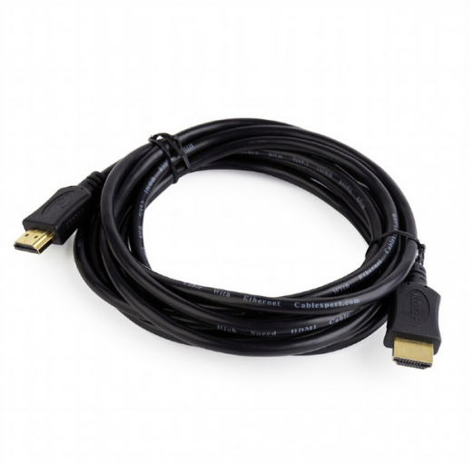 купить Кабель HDMI Cablexpert CC-HDMI4L-10, 3.0м, v1.4, 19M/19M, серия Light, черный, поз.разъ, экран, паке в Алматы