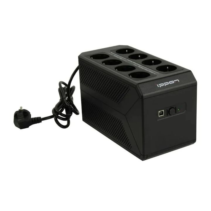 купить ИБП Ippon Back Comfo Pro II 1050, 1050VA, 600Вт, AVR 165-290В, 8(2)хEURO, управление по USB, без кабеля USB в Алматы