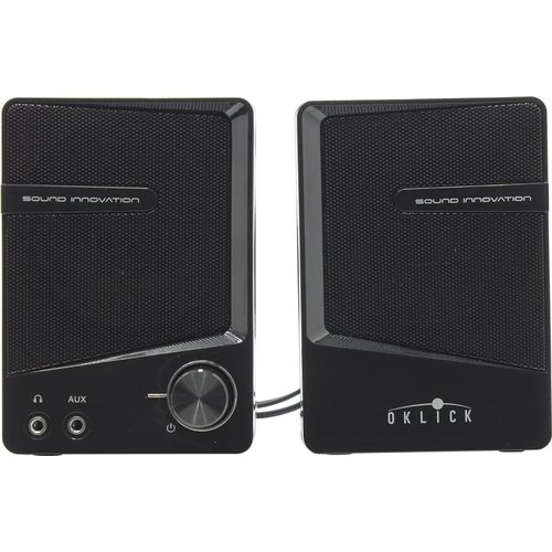 купить Колонки Oklick OK-126 2.0 черный 6Вт в Алматы