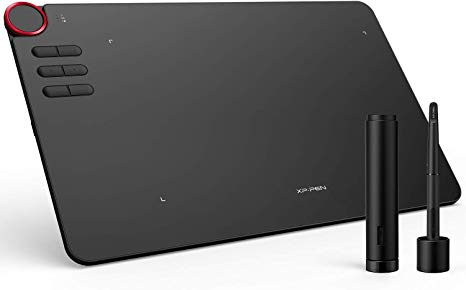 купить Графический планшет, XP-Pen, Deco 03, Разрешение 5080 lpi, Чувствительность к нажатию 8192, Беспроводной интерфейс, Рабочая область 10*х6,25*, Чёрный в Алматы