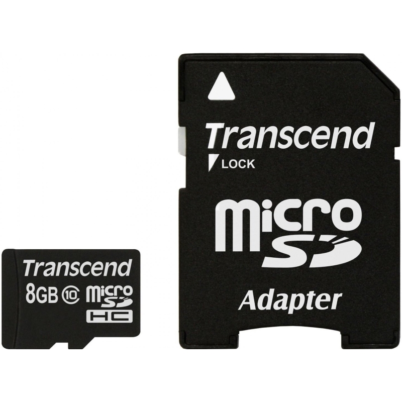 купить Карта памяти MicroSD 8GB Class 10 Transcend TS8GUSDHC10 в Алматы