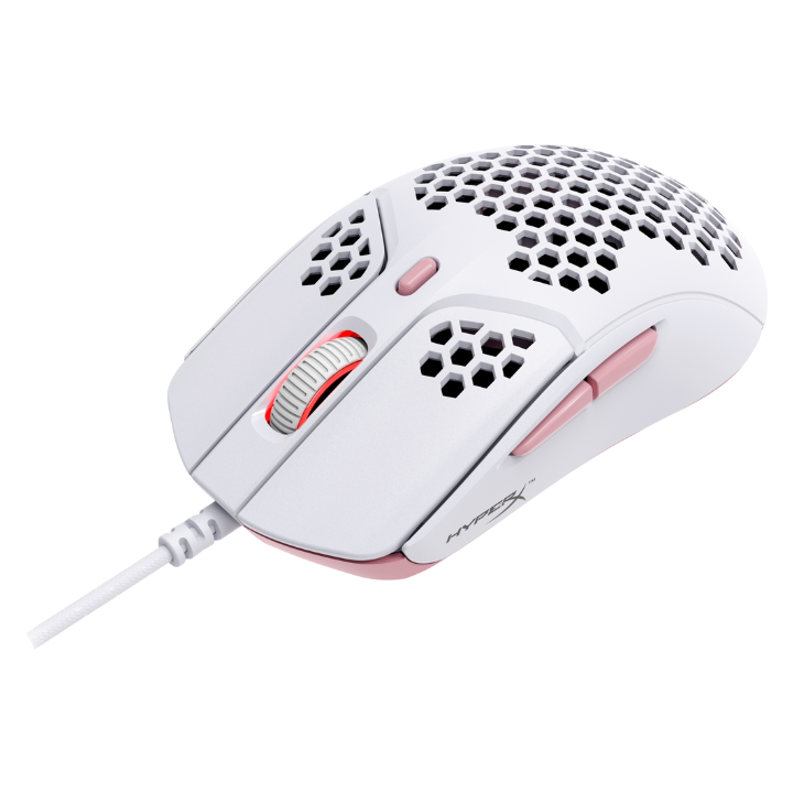 купить Компьютерная мышь HyperX Pulsefire Haste (White-Pink) 4P5E4AA в Алматы