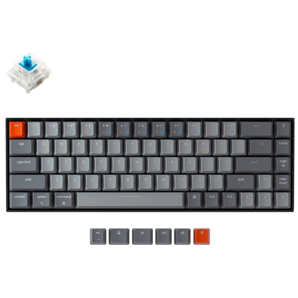купить Клавиатура Keychron K6-O2 Blue Switch White Led Gateron G pro Mechanical Wireless в Алматы