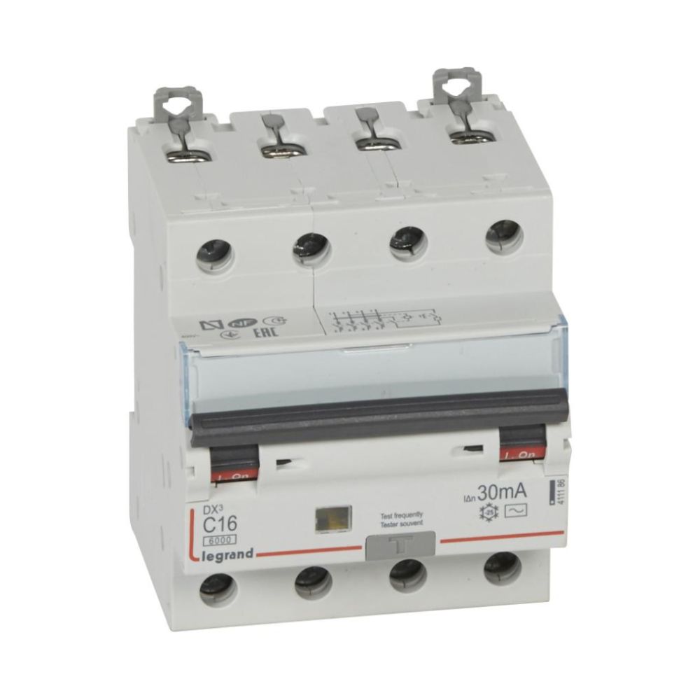 купить Legrand 411186 АВДТ DX3 4П C16А 30MA-AC в Алматы